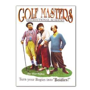  Three Stooges Golf Masters Retro Vintage Tin Sign