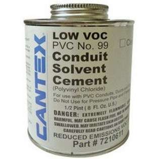 Cantex 7210601 Conduit Solvent Cement Clear 