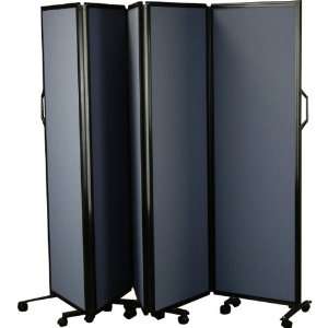  AOC Furniture Rolling Wall with Black Aluminum Frame 72 