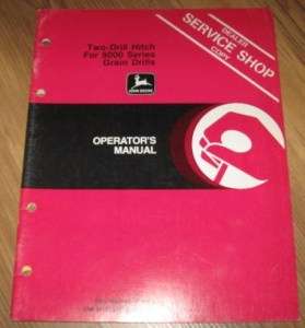 John Deere Drill Hitch 8000 Series Operators Manual  