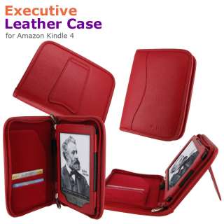 rooCASE Executive Leather Case Cover for  Kindle 4 Latest Model 