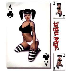  Ace Of Clubs Pin Up Girl Automotive