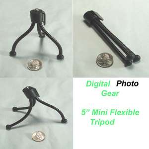 For Digital Camera Webcam Mini Flexible Travel Tripod Canon Fuji Nikon 