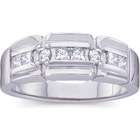 EE 3/4 Ct Tw Gents Diamond Ring 64225 14KW Gold