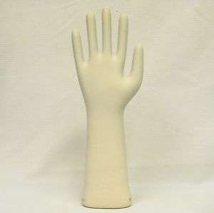 SZ LARGE PORCELAIN GLOVE FORM HAND GREAT FOR DISPLAY  