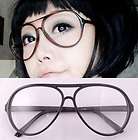 New Korean style glasses women and man unisex big frame plain glasses
