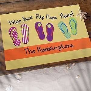 Personalized Summer Doormats   Flip Flops  Sports 