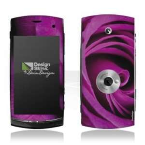  Design Skins for Sony Ericsson Vivaz   Purple Rose Design 