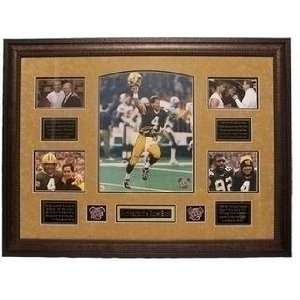  Brett Favre Autographed Oversized Framed Super Bowl XXI 