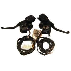  Black Complete Handlebar Control Kit With Switches and 