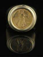 American Eagle Liberty Gold Coin Ring 2002