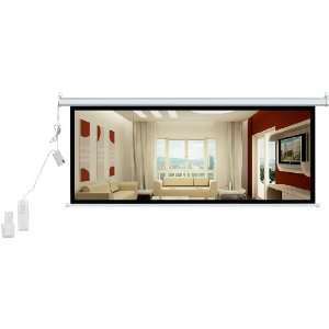  96 Inch Manual Pull Down Projector Screen Widescreen Format (169