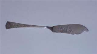 STERLING MASTER BUTTER SPREADER KNIFE ENGRAVED 1880S  