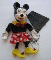 Vintage Walt Disney Toy Minnie Mouse Marionette Puppet  