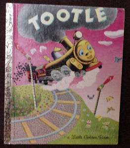1946 LITTLE GOLDEN TOOTLE TRAIN STORY BOOK G CRAMPTON  