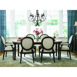  Low Country Louis 7 Piece Dining Table Set with Chairs in Distressed 