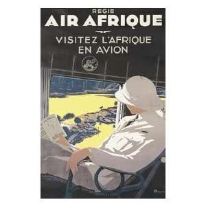Air Afrique En Avion    Print 