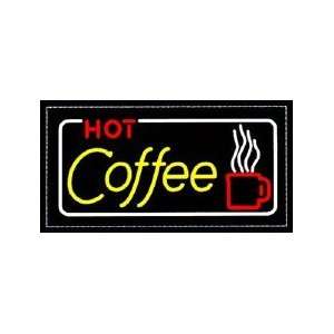  Hot Coffee Backlit Sign 20 x 36