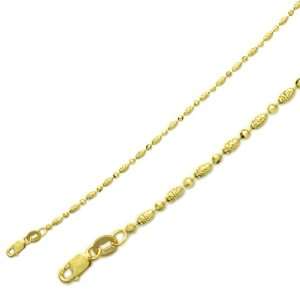   14K Gold Chain Italy Fancy Chain 2mm 18 Italy Yellow Gold Necklace