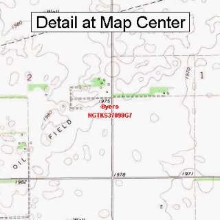   Quadrangle Map   Byers, Kansas (Folded/Waterproof)