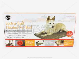 LECTRO SOFT OUTDOOR INDOOR HEATED DOG/CAT/PET BED SMALL MEDIUM 