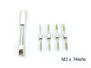 Two way fine adjustable linkage rods w/tool M2x34mm x4  