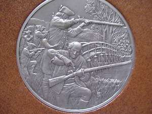 47. Battles of Lexington and Concord   1775, FINE PEWTER  