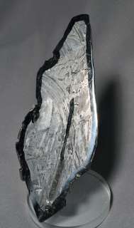  Meteorite slice features amazing Widmanstatten patterns in rare 