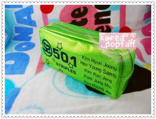 SS501 KPOP GREEN COSMETIC BAG PEN PENCIL CASE TYPE A NEW  