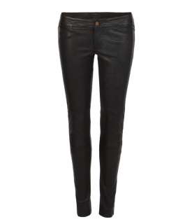 Elben Cropped Leather Trousers, Femme, Pantalons, AllSaints 