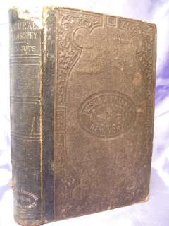   Natural Philosophy Civil War Era Book of Philosophy 1860  