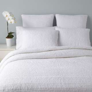 Sky Pintuck Bedding, White  