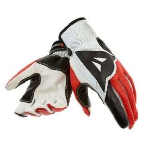    DAINESE VINTAGE RACER LEATHER GLOVES WHITE/BLACK/RED XL Automotive