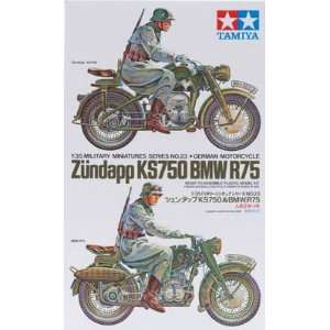   Motorcycle Zundapp KS750 & BMW R75 (Plastic Figure Mode Toys & Games