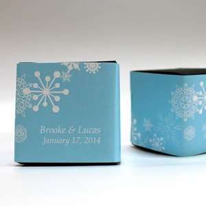  Winter Finery Cube Favor Box Wrap   Package of 20 Toys 