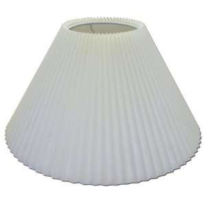 Lamp Shade 6 Top, 16 Bottom, 10 Slant Height, Natural Knife Pleat 