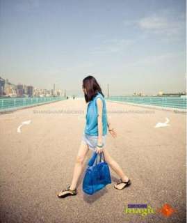 Women Jelly Clear Bucket Handbag Beach Shoulder Bag 530  