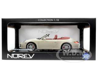   car model of 2008 Porsche 911 (997) Convertible Cream by Norev