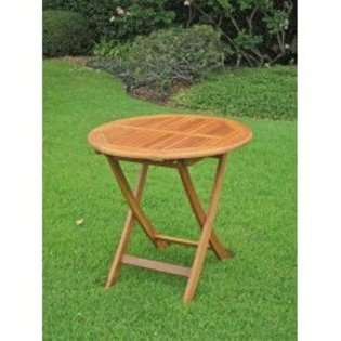   28 Round Folding Table   Stain   28H x 28W x 28D   TT VN 0092 TBL