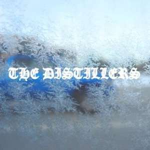  The Distillers White Decal Punk Band Laptop Window White 