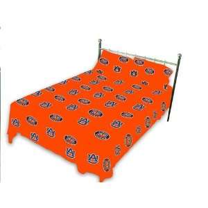  Auburn University Tigers Cotton Sateen Bed Sheet Set 