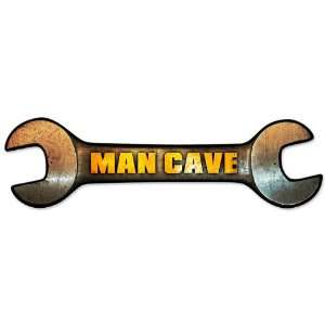  Man Cave Wrench Metal Sign