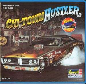 Revell 1/25 Chi Town Hustler Dodge Charger Funny Car Tin  New  Free 