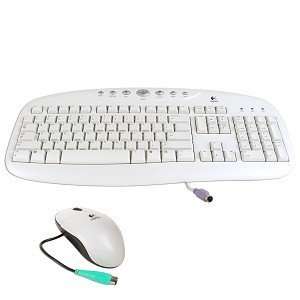 Logitech Internet Pro Desktop PS/2 Multimedia Keyboard & Optical Mouse 