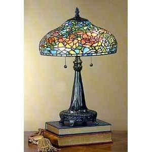  Museum Verde Bronze Tiffany Floral Lamp