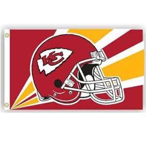  Kansas City Chiefs NFL Helmet Design 3x5 Banner Flag 