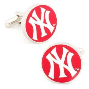  MLB New York Yankees Red Cufflinks
