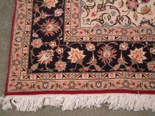 Examples of Persian rug #5133 on 4 different types of floors
