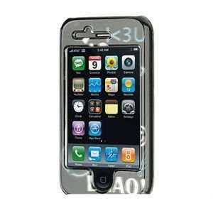  Apple iPhone 3G/3GS Black Text Style 2 Snap On Protector 