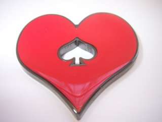 Heart Shaped Poker Weight Card Cover Protector Guard  